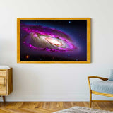 Malen nach Zahlen - Galaxy in Violette - hochwertige Leinwand - Horizontal, Weltall