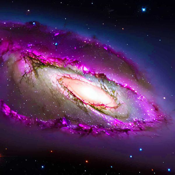 Malen nach Zahlen - Galaxy in Violette - hochwertige Leinwand - Horizontal, Weltall