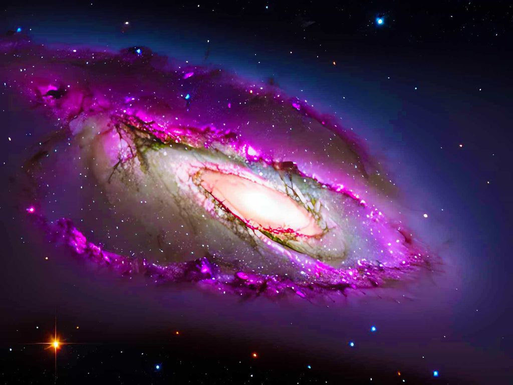 Malen nach Zahlen - Galaxy in Violette - hochwertige Leinwand - Horizontal, Weltall