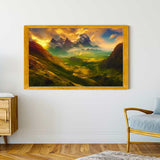Malen nach Zahlen - Berge und Wolken - hochwertige Leinwand - Berge, Horizontal, Landschaft