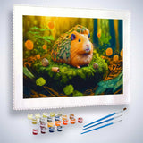 Malen nach Zahlen - Meerschweinchen - hochwertige Leinwand - Horizontal, Meerschweinchen, Tiere