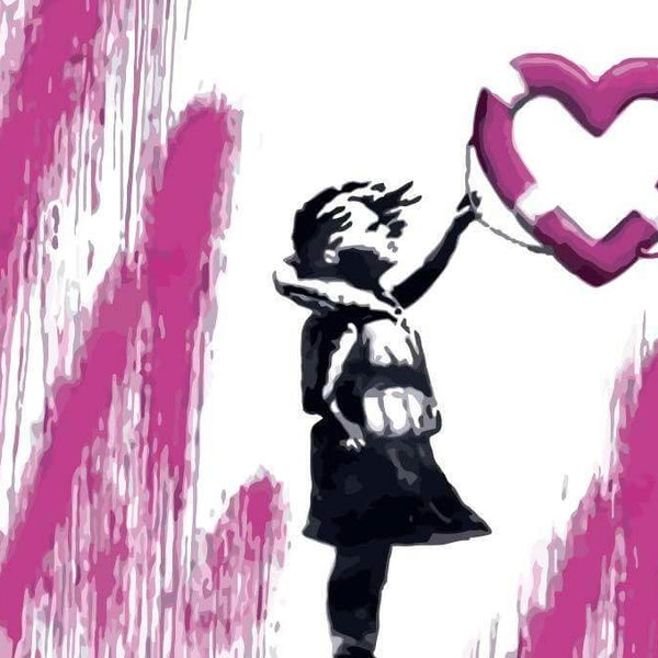 Mädchen mit Rettungsring, Banksy - Banksy - hochwertige Leinwand - 3fuer2, Bestseller, Einfach, exclude, horizontal, Streetart