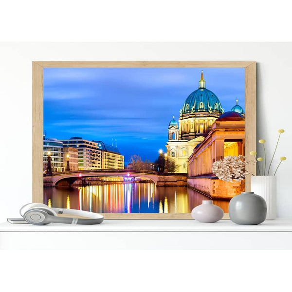 Malen nach Zahlen - Berlin am Abend - hochwertige Leinwand - berlin, neue_bilder, städte