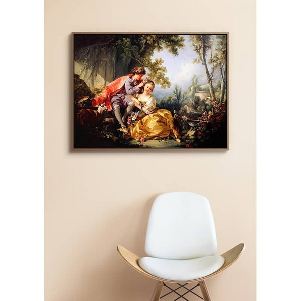 Malen nach Zahlen - Gemälde, Liebespaar - hochwertige Leinwand - bekannte künstler, neue_bilder