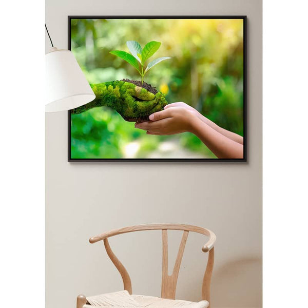 Malen nach Zahlen - Landschaft in der Hand - hochwertige Leinwand - bestseller, fantasy, landschaft, menschen, Natur, neue_bilder, startbestseller