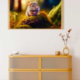 Malen nach Zahlen - Waldmaus - hochwertige Leinwand - Horizontal, Maus, Tiere