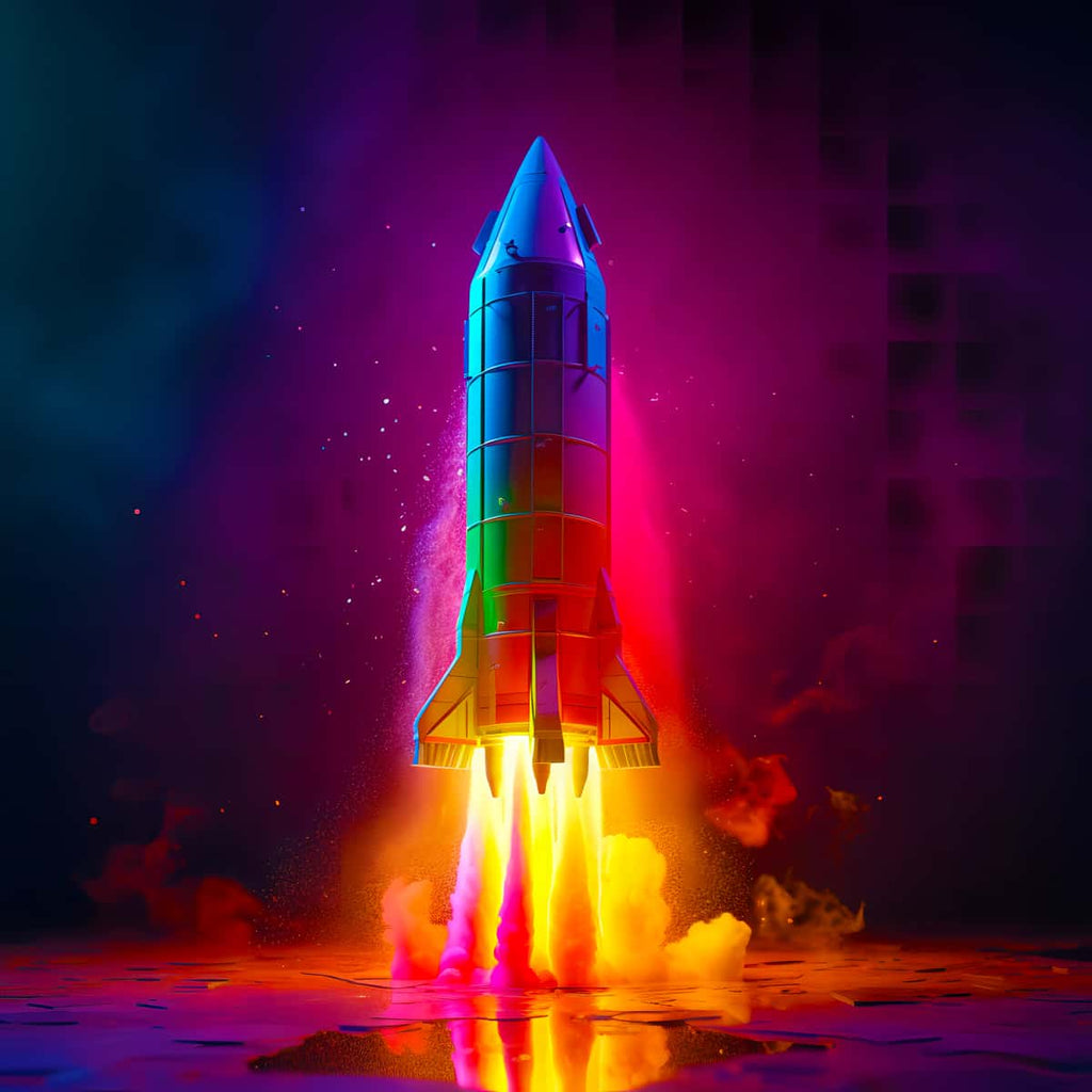 Diamond Painting Color Rocket - Sparkling Paint by Numbers Art Kit for Creative Expression