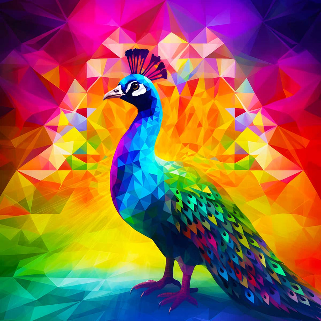 Diamond Painting Kit - Vibrant Peacock Design with Enhanced Acrylic Diamonds – Paint by Numbers Art