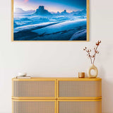 Malen nach Zahlen - Eiswüste - hochwertige Leinwand - Horizontal, Landschaft, Winter