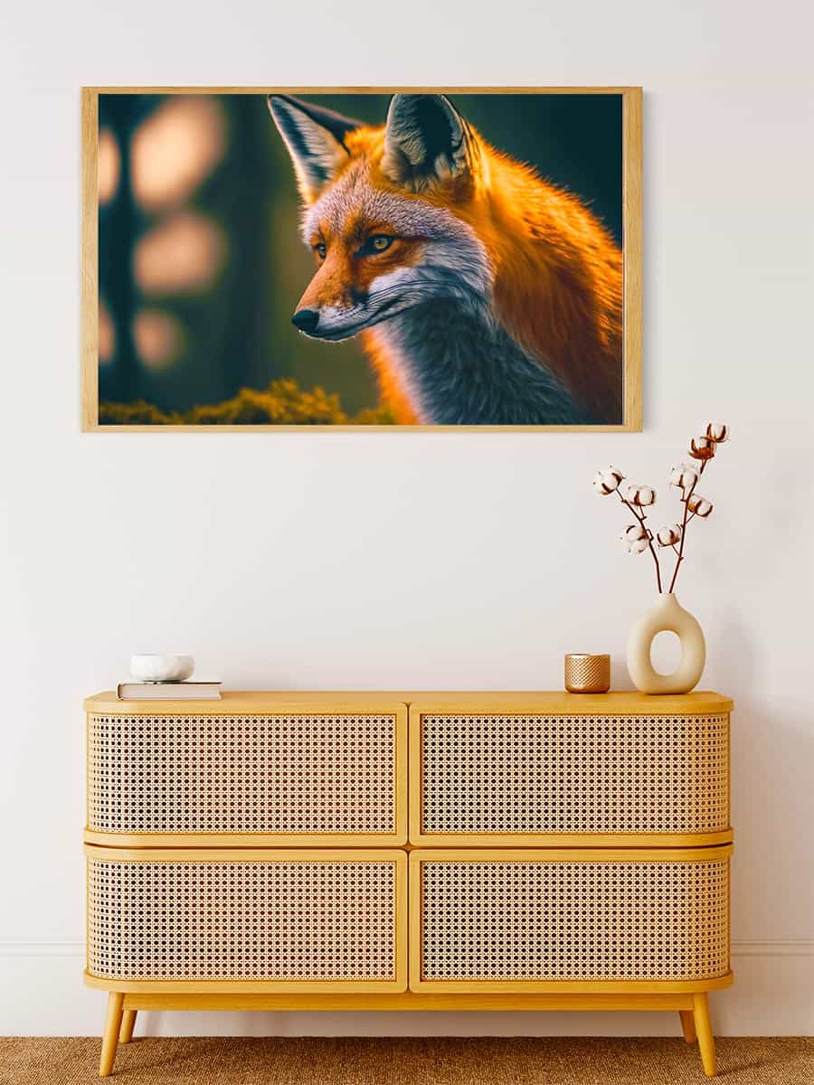 Malen nach Zahlen - Fuchsportait - hochwertige Leinwand - Fuchs, Horizontal, Tiere
