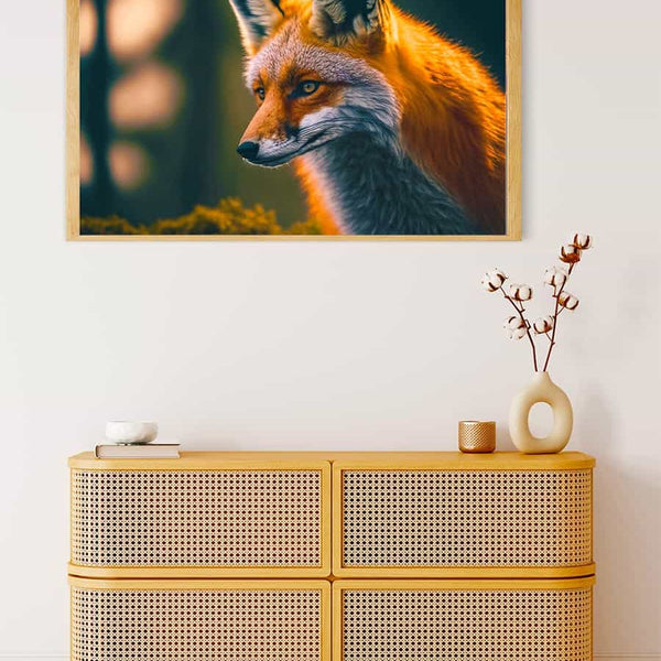 Malen nach Zahlen - Fuchsportait - hochwertige Leinwand - Fuchs, Horizontal, Tiere