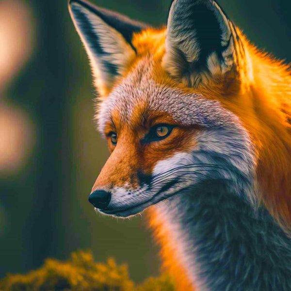 Malen nach Zahlen - Fuchsportait - hochwertige Leinwand - Fuchs, Horizontal, Tiere