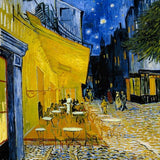 Vincent van Gogh, Cafeterrasse am Abend - Klassiker - hochwertige Leinwand - 3fuer2, Bestseller, exclude, Hoch, Klassische Kunst, vertikal